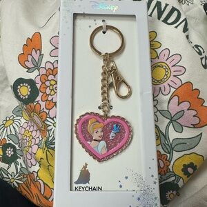 Disney Pink and Gold Heart Key & Card Holder